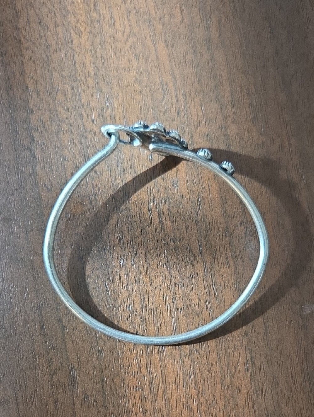 Pink Opal Sterling Silver Bangle - Picture 6 of 6